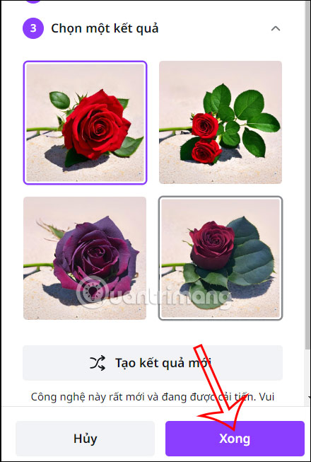 Chọn ảnh ưng ý trên Canva 