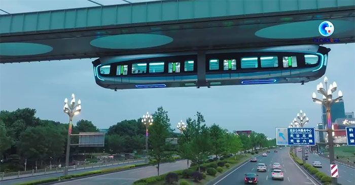 Tàu điện treo trên cao 