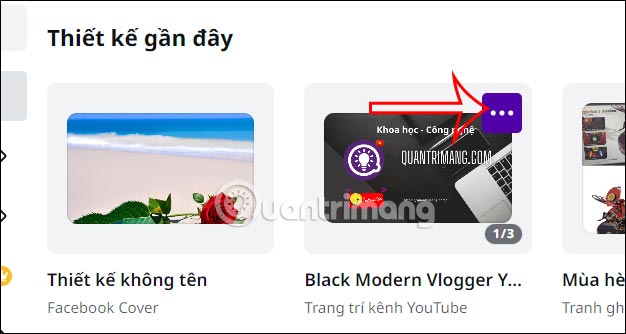 Tùy chọn mẫu thiết kế Canva