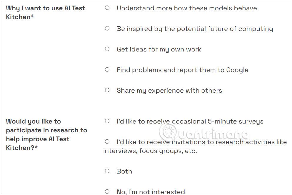 Tùy chọn đăng ký MusicLM