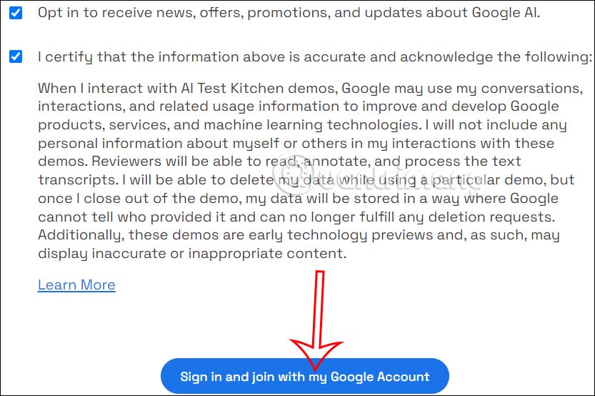 Gửi thông tin đăng ký MusicLM