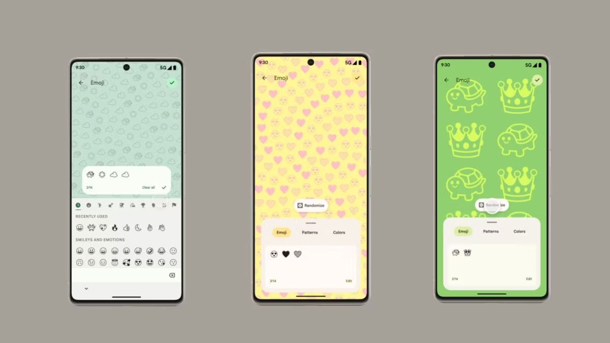 Thiết lập hình nền biểu tượng cảm xúc trên Android