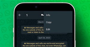 Cách chỉnh sửa tin nhắn trên WhatsApp