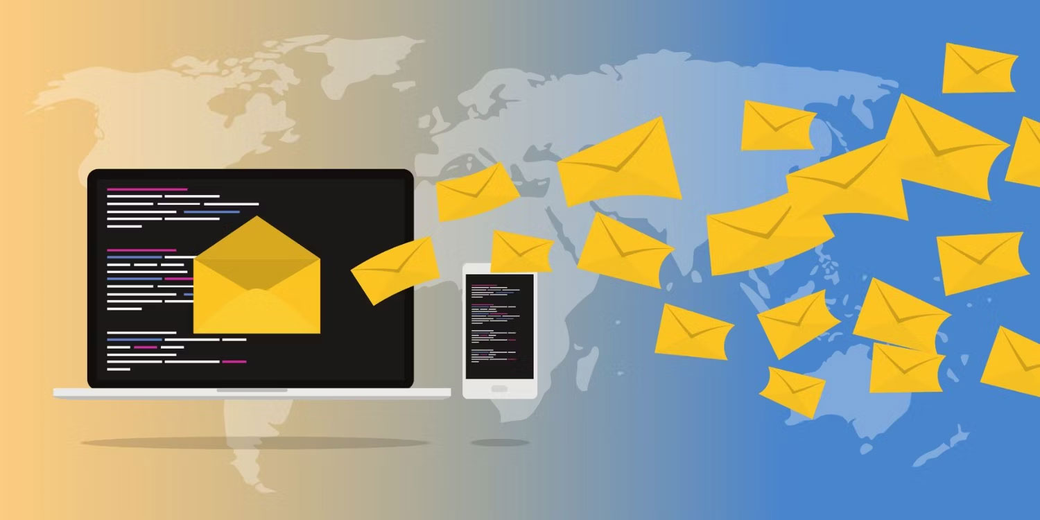 Minh họa về chuyển tiếp qua email