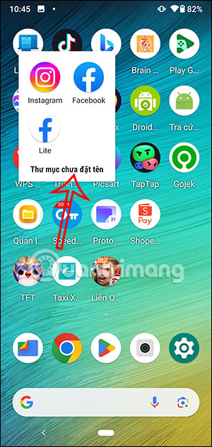 Đặt tên cho thư mục ứng dụng Android