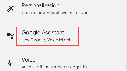 Điều chỉnh Google Assistant
