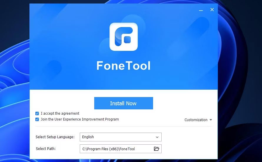 Tab ToolBox trong FoneTool