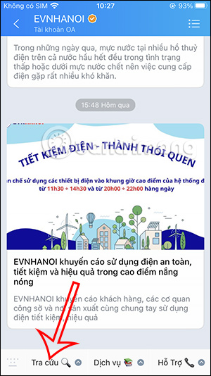 Tra cứu lịch cắt điện