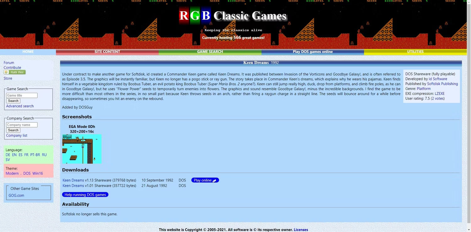 RGB Classic Games