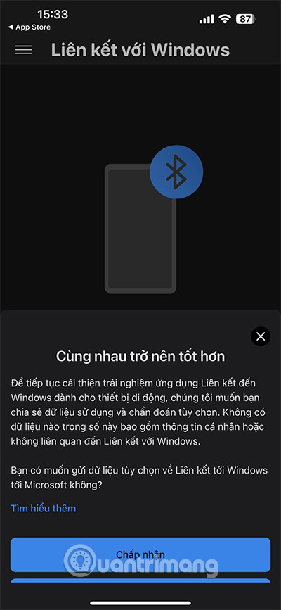 kết nối iphone với windows 11