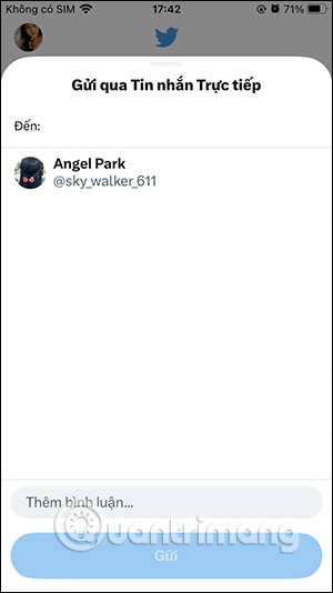 Tìm tài khoản Twitter