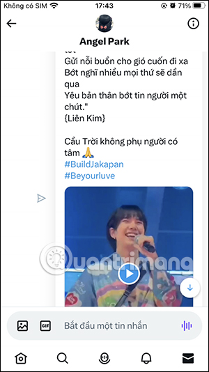 Tin nhắn tweet trong Twitter