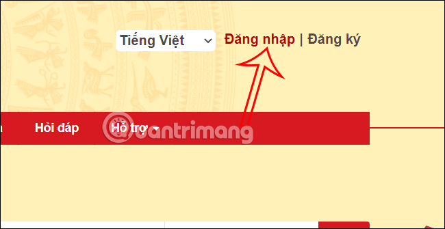 Đăng nhập Cổng dịch vụ công Bộ Công An