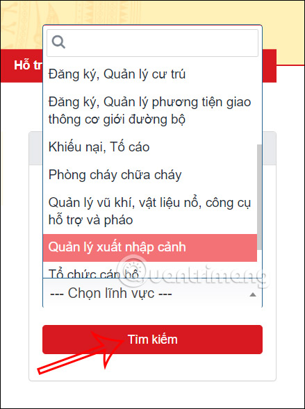 Tìm kiếm hồ sơ hộ chiếu
