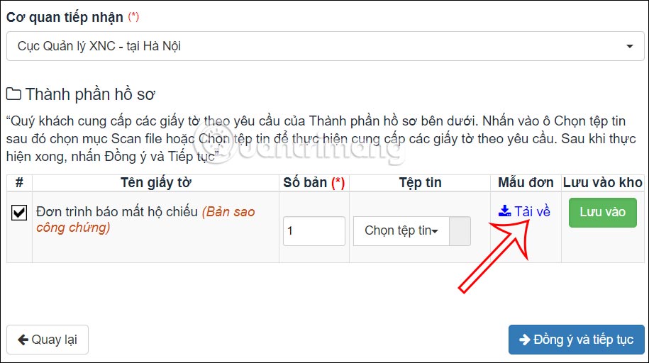 Hồ sơ báo mất hộ chiếu online 