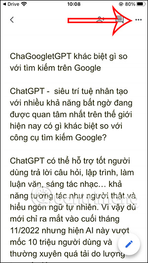 Xem tập tin trên Google Drive