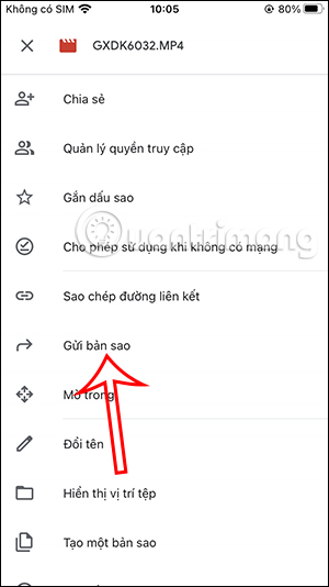 Tạo bản sao trên Google Drive