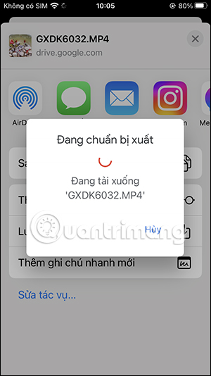Tải video xuống iPhone