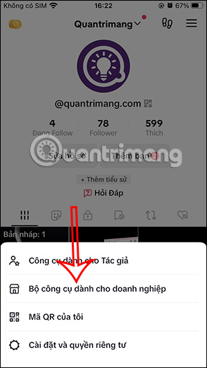 Bộ công cụ dành cho doanh nghiệp TikTok
