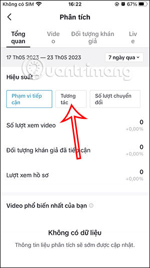 Tương tác video trên TikTok