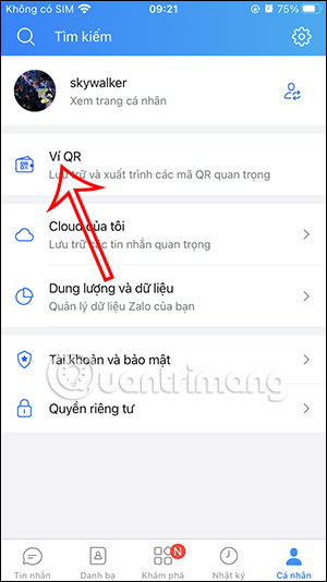 Ví QR Zalo