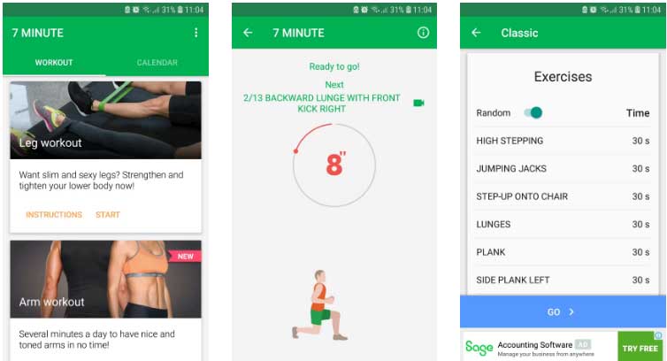 App tập thể dục