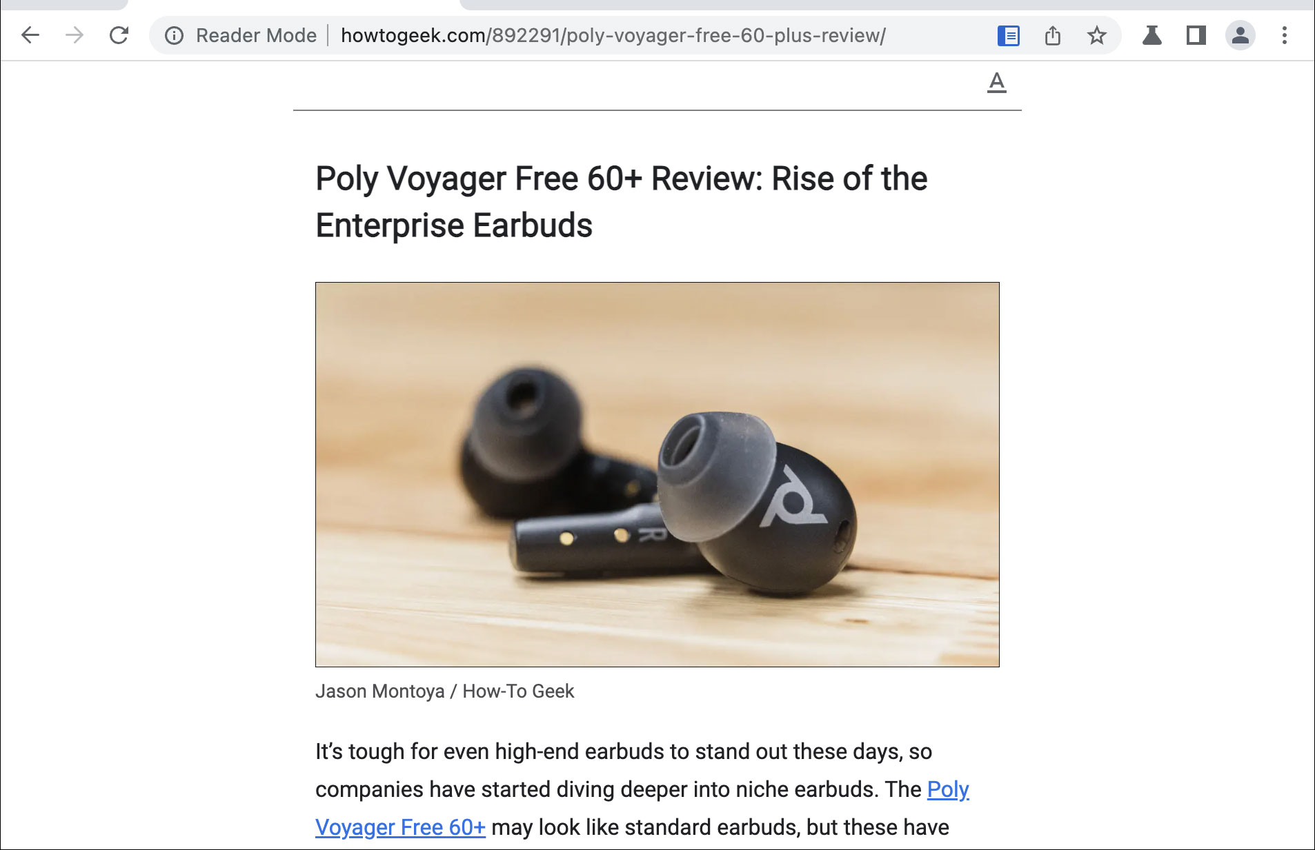 Reader Mode trong Chrome