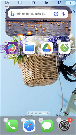 Hiện tiện ích Bing Chat AI iPhone