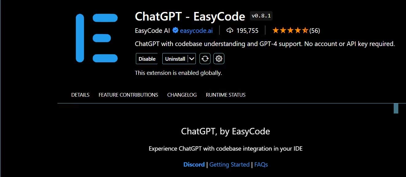 ChatGPT - EasyCode