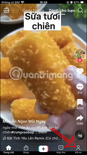 Truy cập TikTok của bạn