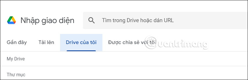 Chọn nơi tải theme vào slide Google Slides