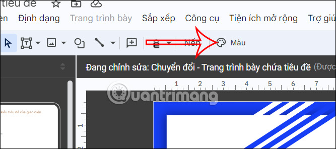 Đổi màu theme slide trong Google Slides