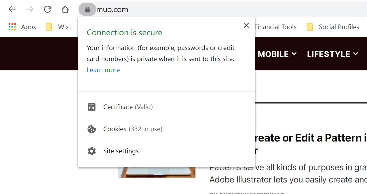 Tùy chọn ổ khóa cho Google Chrome