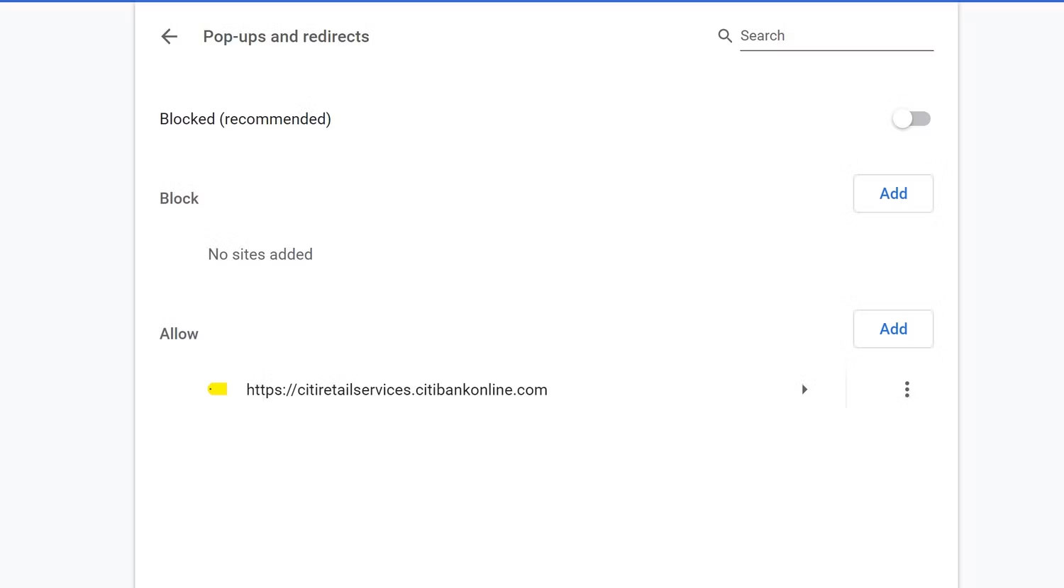 Quản lý cài đặt cửa sổ pop-up trong Google Chrome