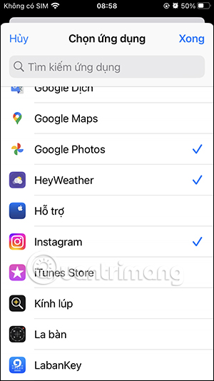 Chọn ứng dụng tự động hóa 