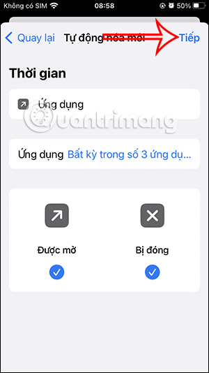 Thiết lập tác vụ