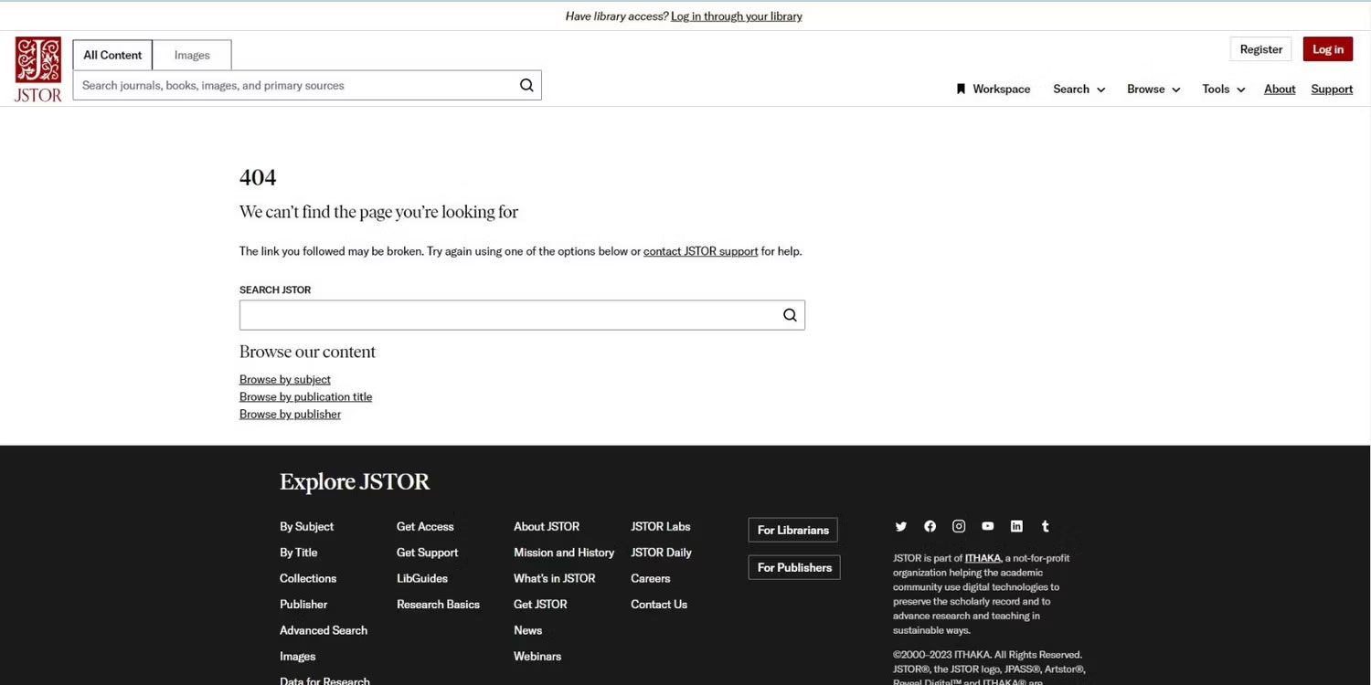 ChatGPT cung cấp liên kết đến tạp chí học thuật JSTOR không tồn tại