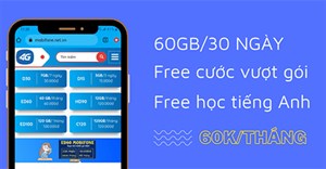 Cách đăng ký gói TA60 Mobifone nhận 60GB data