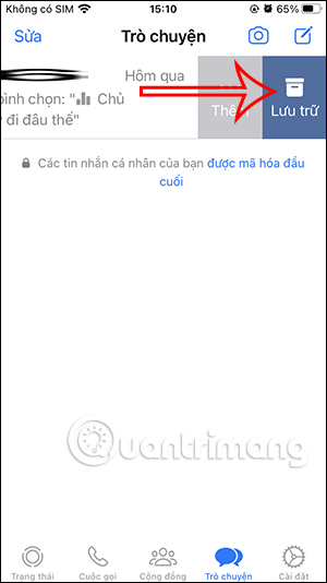 Lưu trữ tin nhắn trên WhatsApp
