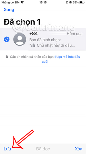 Lưu trữ nhiều tin nhắn WhatsApp