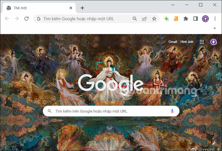 Cài ảnh giao diện Google Chrome
