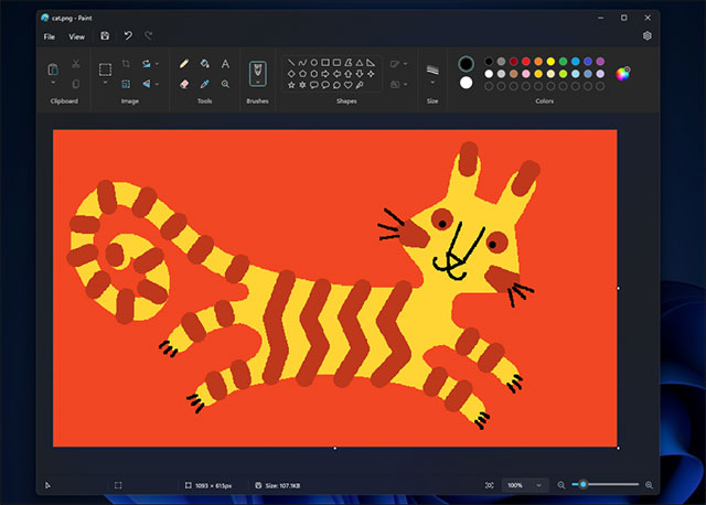 Chế độ nền tối (Dark Mode) sắp có mặt trên Windows Paint