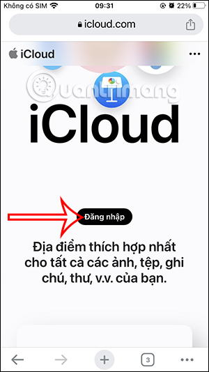 Đăng nhập tài khoản Apple ID