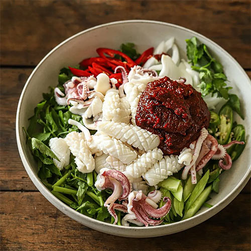 Mực trộn chua ngọt 