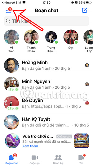 Tùy chọn Messenger