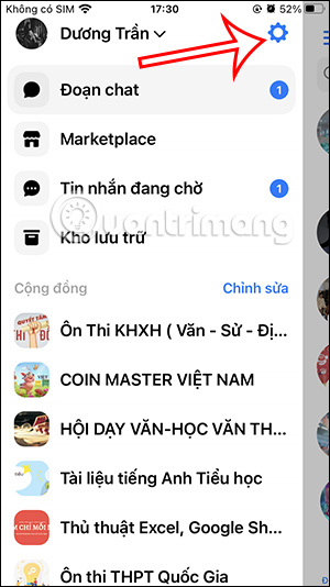 Cài đặt Messenger
