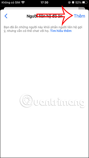 Thêm người lạ chặn trên Messenger