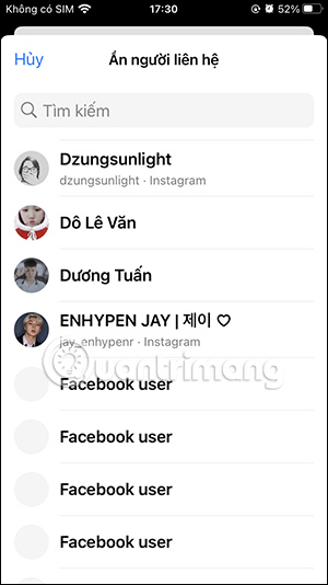 Người lạ muốn chặn trên Messenger