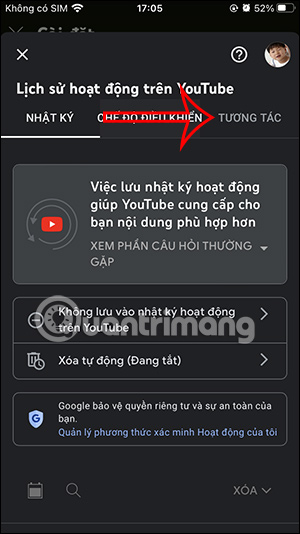 Tương tác trên YouTube