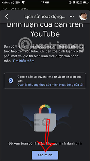 Xác minh tài khoản YouTube